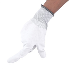 Breathe Nylon Liner Anti Slip Work Safety PU guantes recubiertos